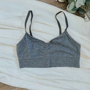 AERIE GRAY SPORTS BRA